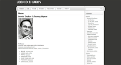 Desktop Screenshot of leonidzhukov.net